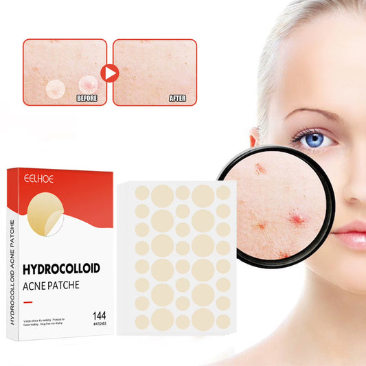 144Pcs/Set Face Skin Care Acne Pimple Patch 2 Sizes Invisible Professional Healing Absorbing Spot Sticker Covering for Men Women